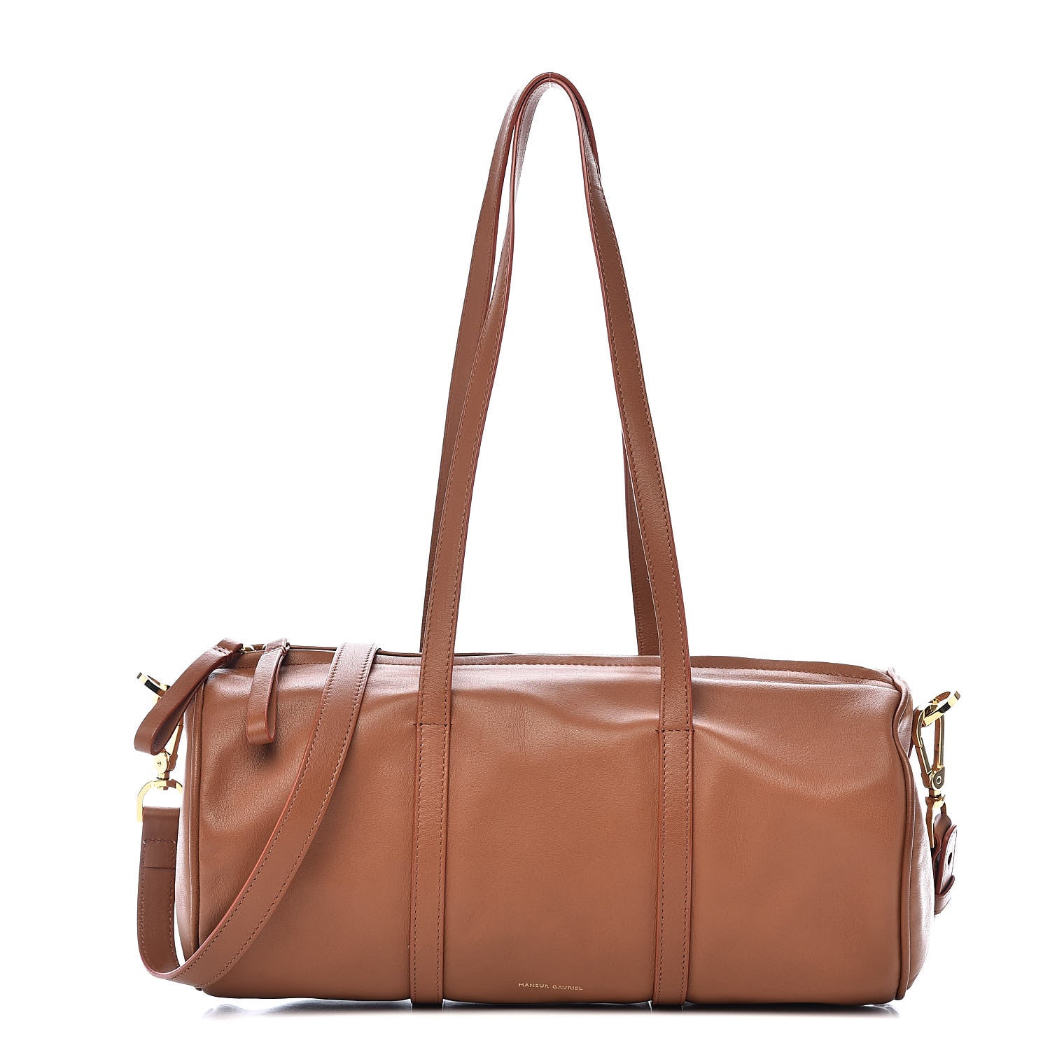Mansur Gavriel Lambskin Mini Duffel Bag Saddle 1 of 12