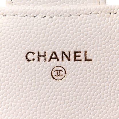 Chanel Caviar Quilted Medium Flap Wallet White 6 of 12
