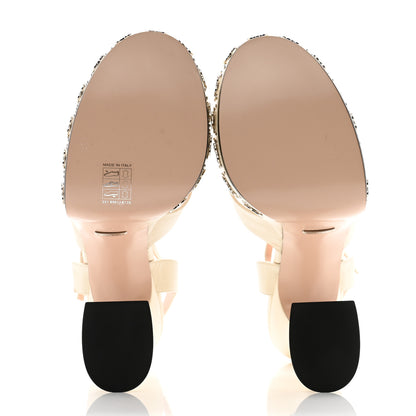 Gucci Malaga Kid Interlocking G Studs 155mm Platform Sandals 40 Mystic White 5 of 10