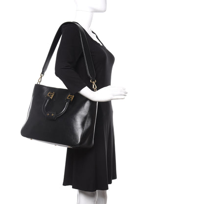 Fendi Vitello Glacier Medium FF Tote Black 2 of 10