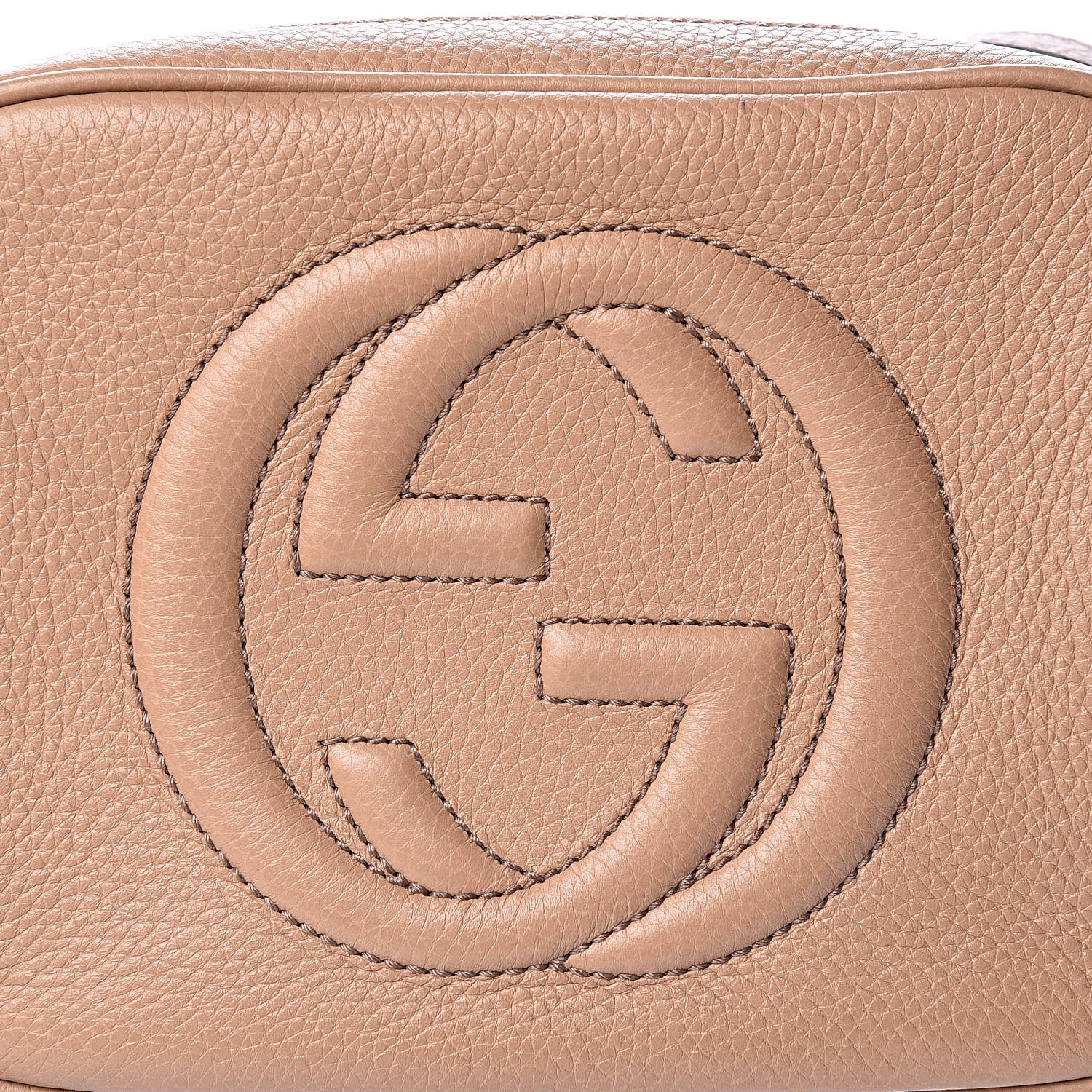 Gucci Pebbled Calfskin Small Soho Disco Bag Camelia 8 of 11
