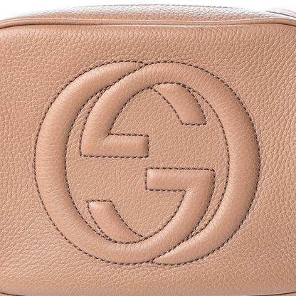 Gucci Pebbled Calfskin Small Soho Disco Bag Camelia 8 of 11
