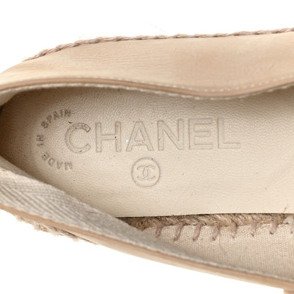 Chanel Suede Camellia CC Espadrilles 37 Pink 8 of 9