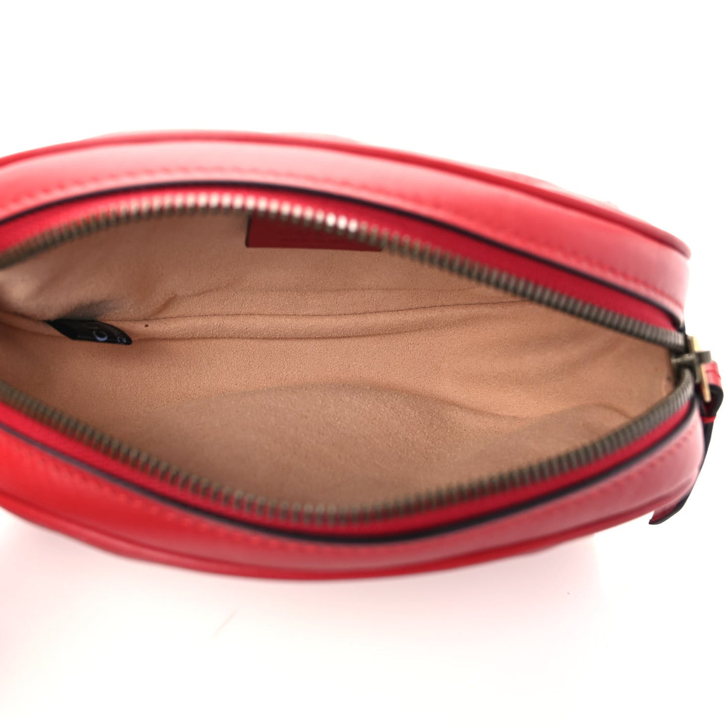 Calfskin Matelasse GG Marmont Belt Bag 95 38 Hibiscus Red