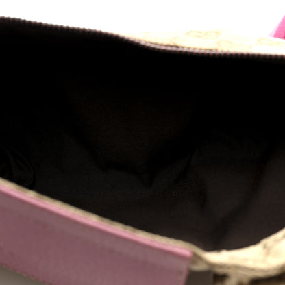 Gucci GG Monogram Web Double Pocket Belt Bag Pink 4 of 10