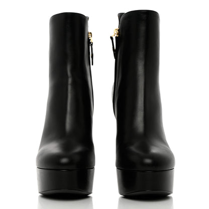 Louis Vuitton Calfskin Monogram Afterglow Platform Ankle Boots 38 Black 2 of 15