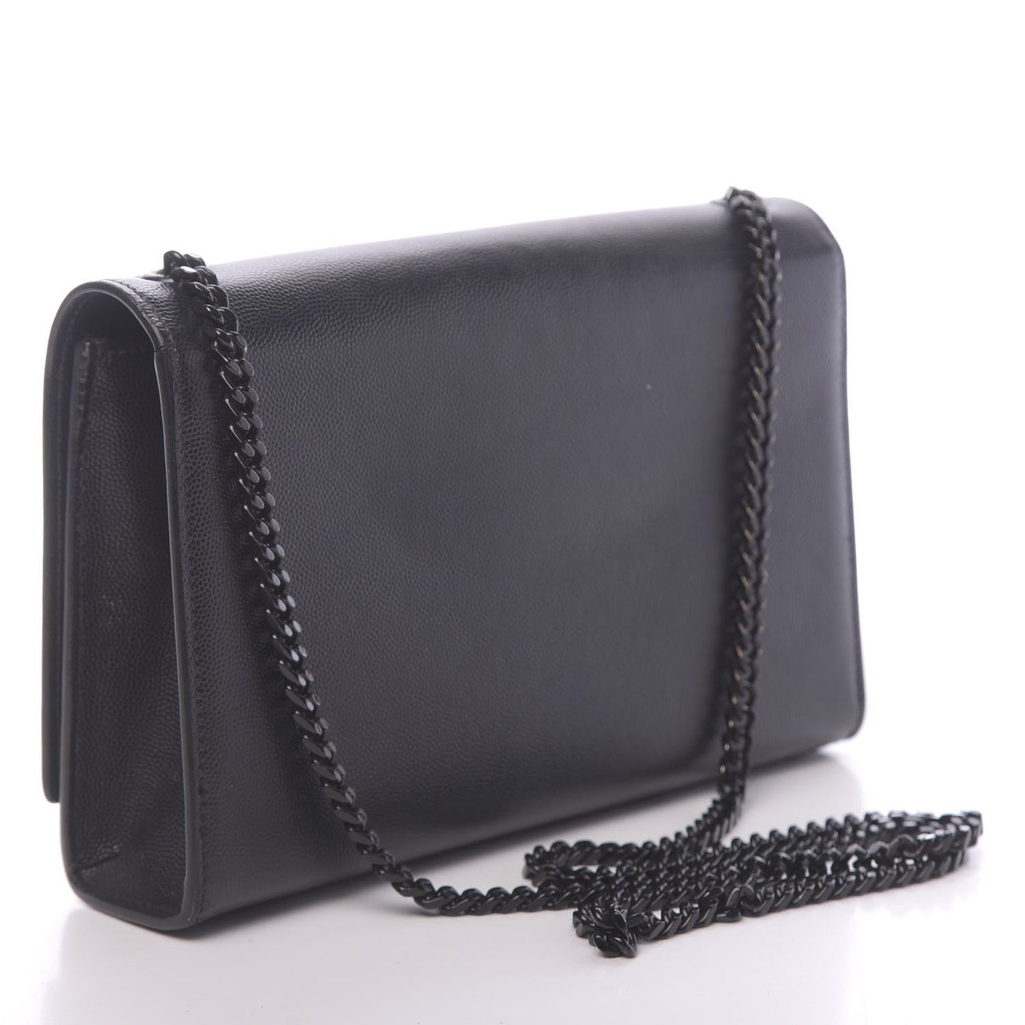 Grain De Poudre Medium Classic Monogram Kate Satchel Black