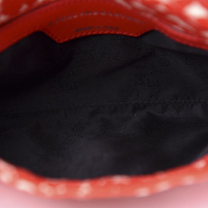 Stella McCartney Cotton Canvas Heart Falabella Crossbody Bag Flame 5 of 9