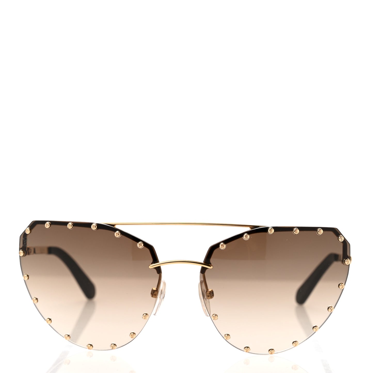 The Party Aviator Cat Eye Gradient Sunglasses Z0914U Brown