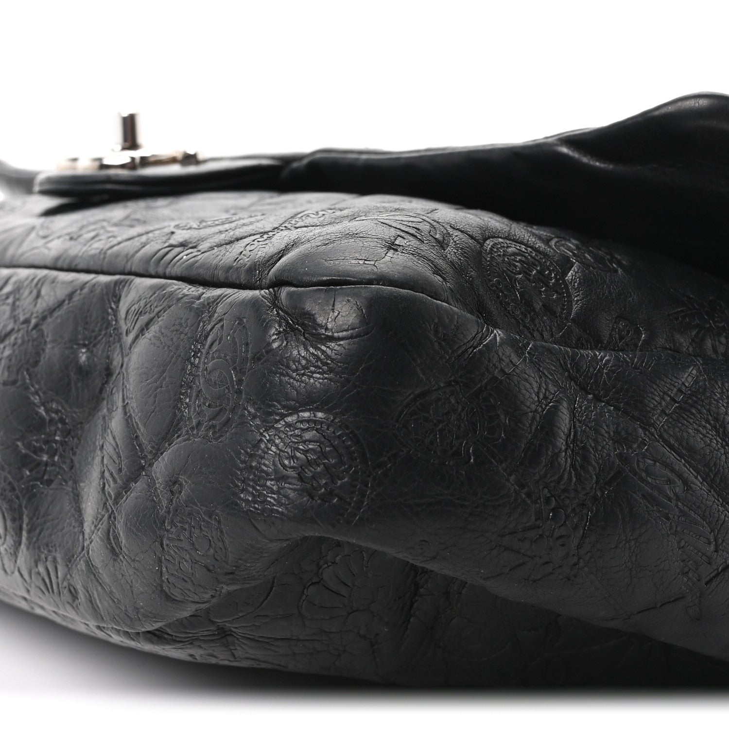 Chanel Calfskin Embossed Large Lucky Symbols Flap Black 10 of 10