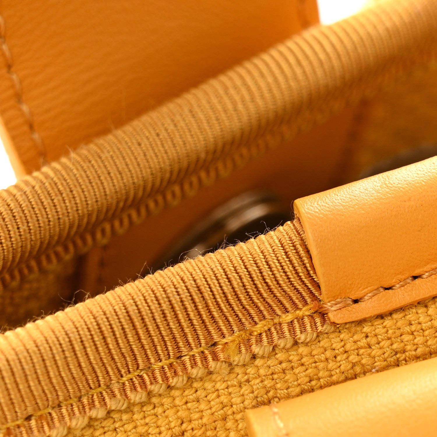 Chanel Mixed Fibers Small Deauville Tote Yellow 16 of 17