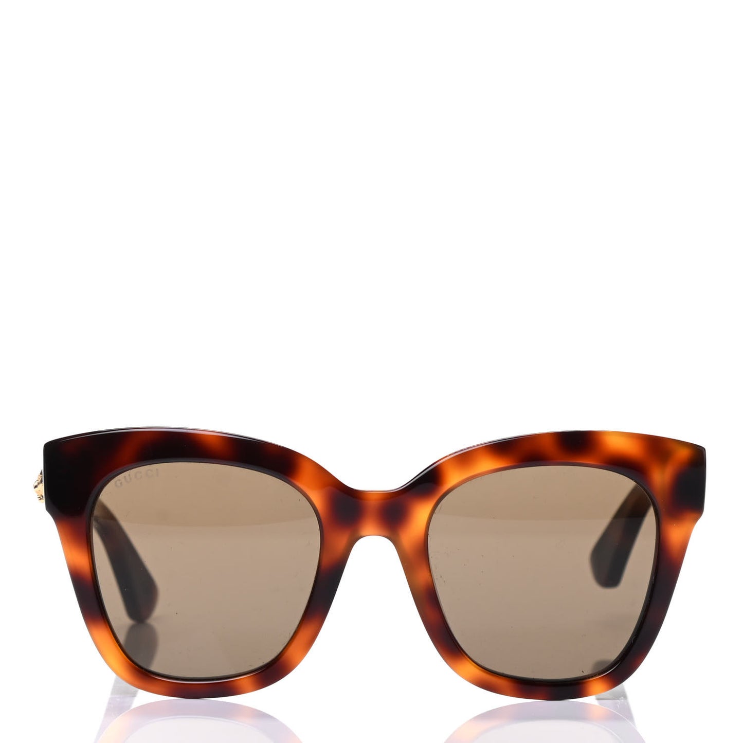 Acetate Square Frame Sunglasses GG0029S Tortoise