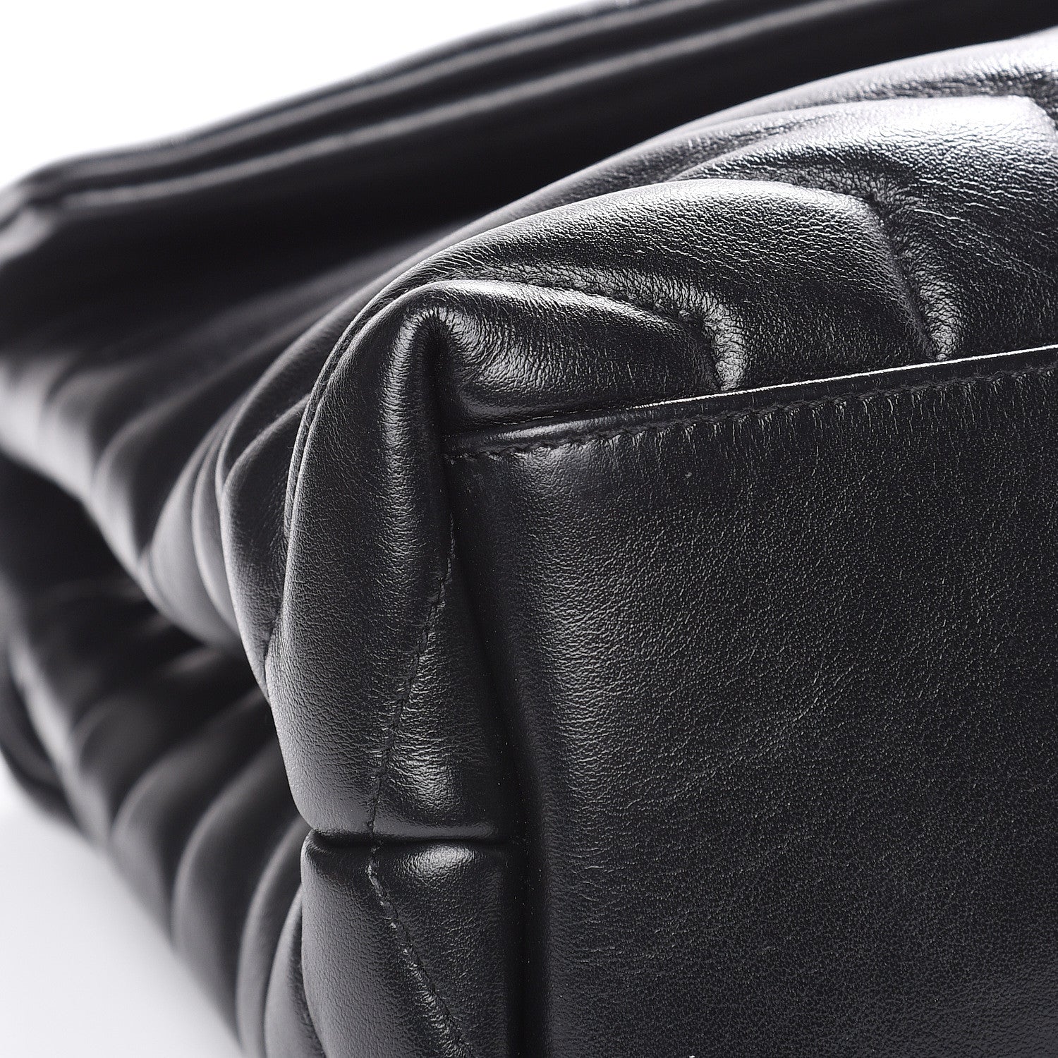 Saint Laurent Calfskin Y Quilted Monogram Medium Loulou Chain Satchel Black 10 of 18