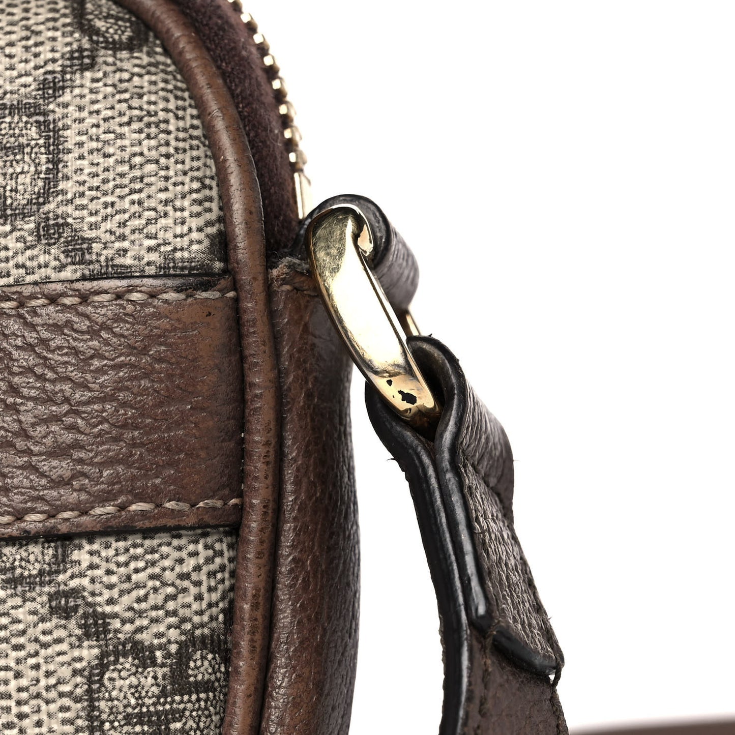 GG Supreme Monogram Web Mini Ophidia GG Bag Brown