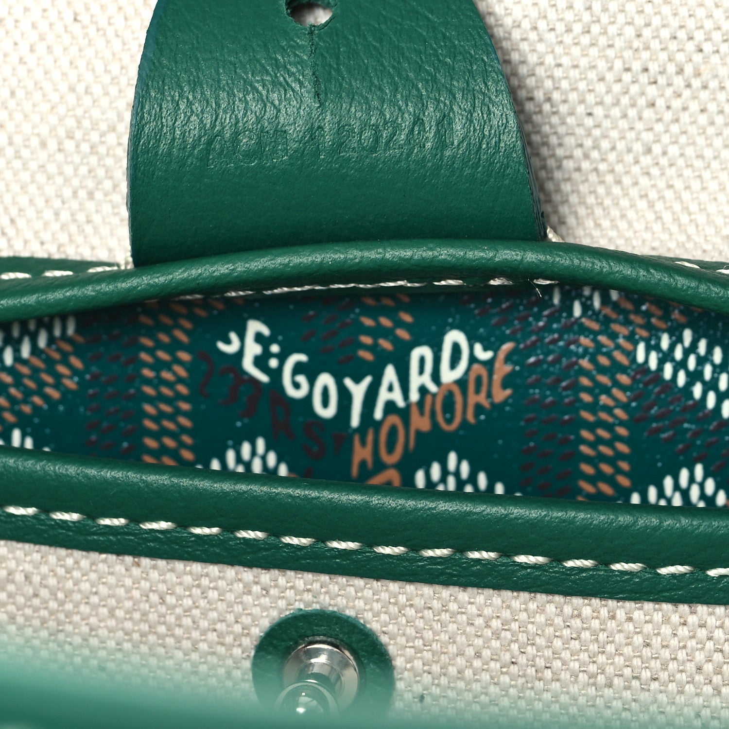 Goyard Goyardine Artois PM Green 7 of 10