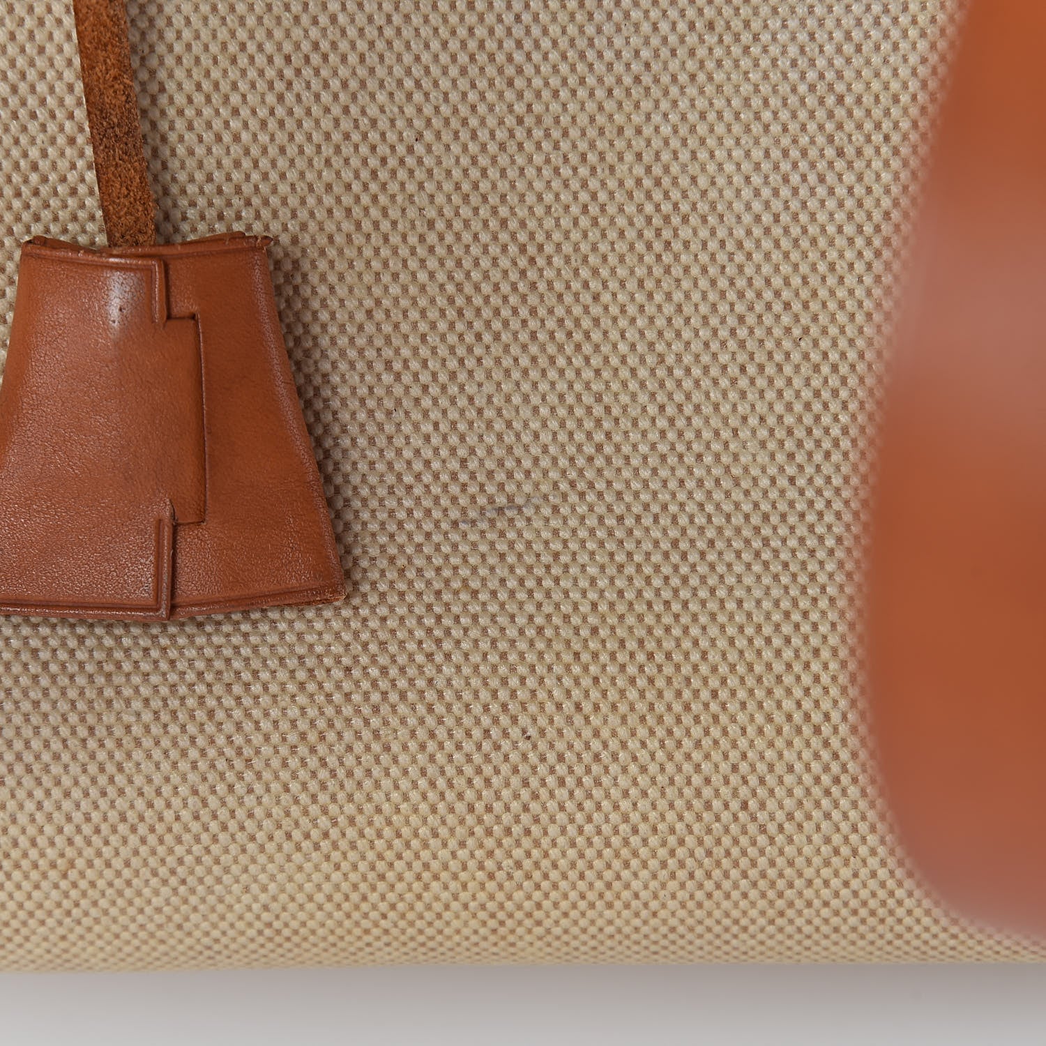 Hermes Toile Vache Calfskin Herbag 30 PM Backpack Natural 8 of 13