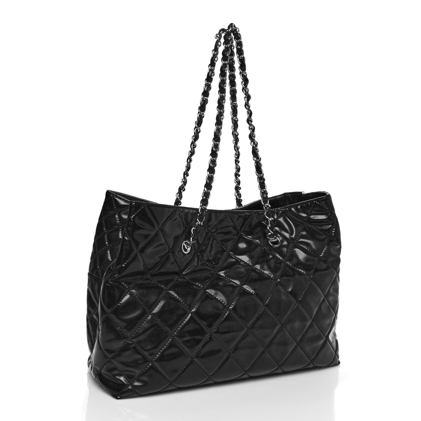 Vinyl Quilted Large In The Business Tote Black