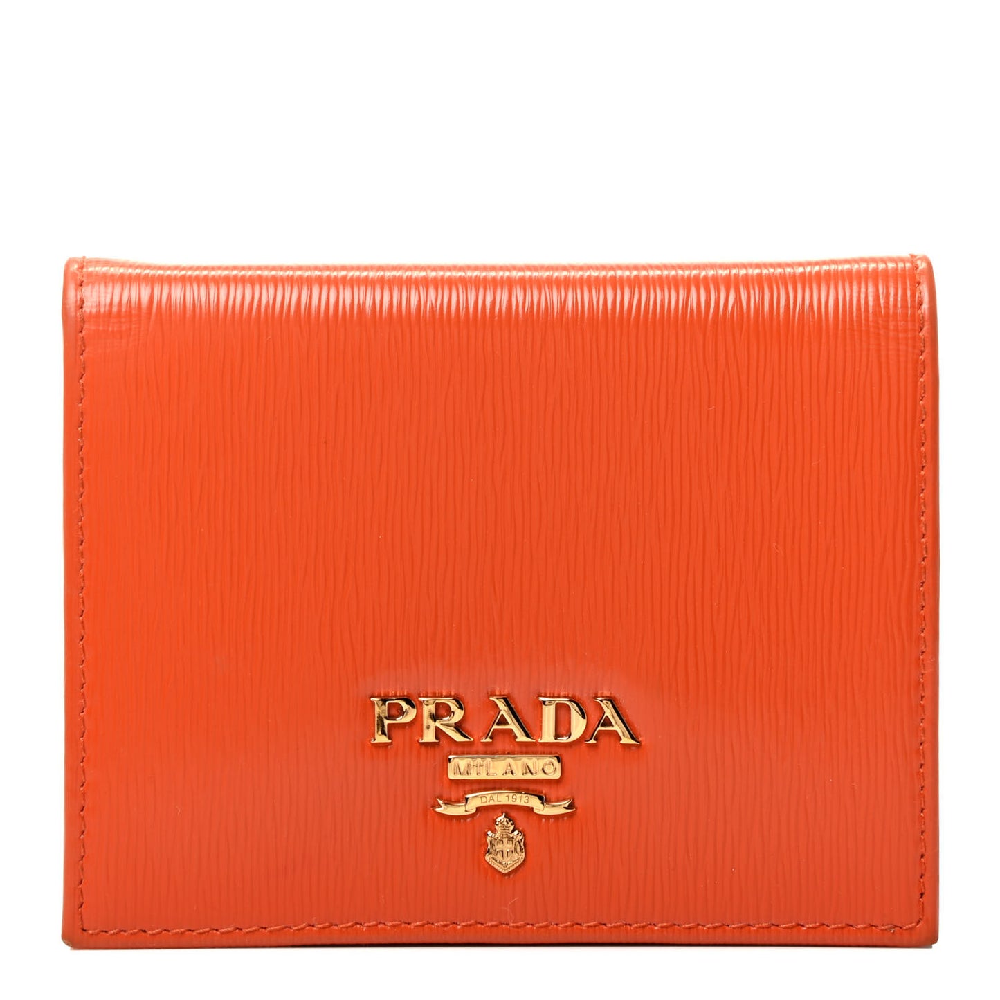 Vitello Move Bi-Fold Card Holder Wallet Papaya