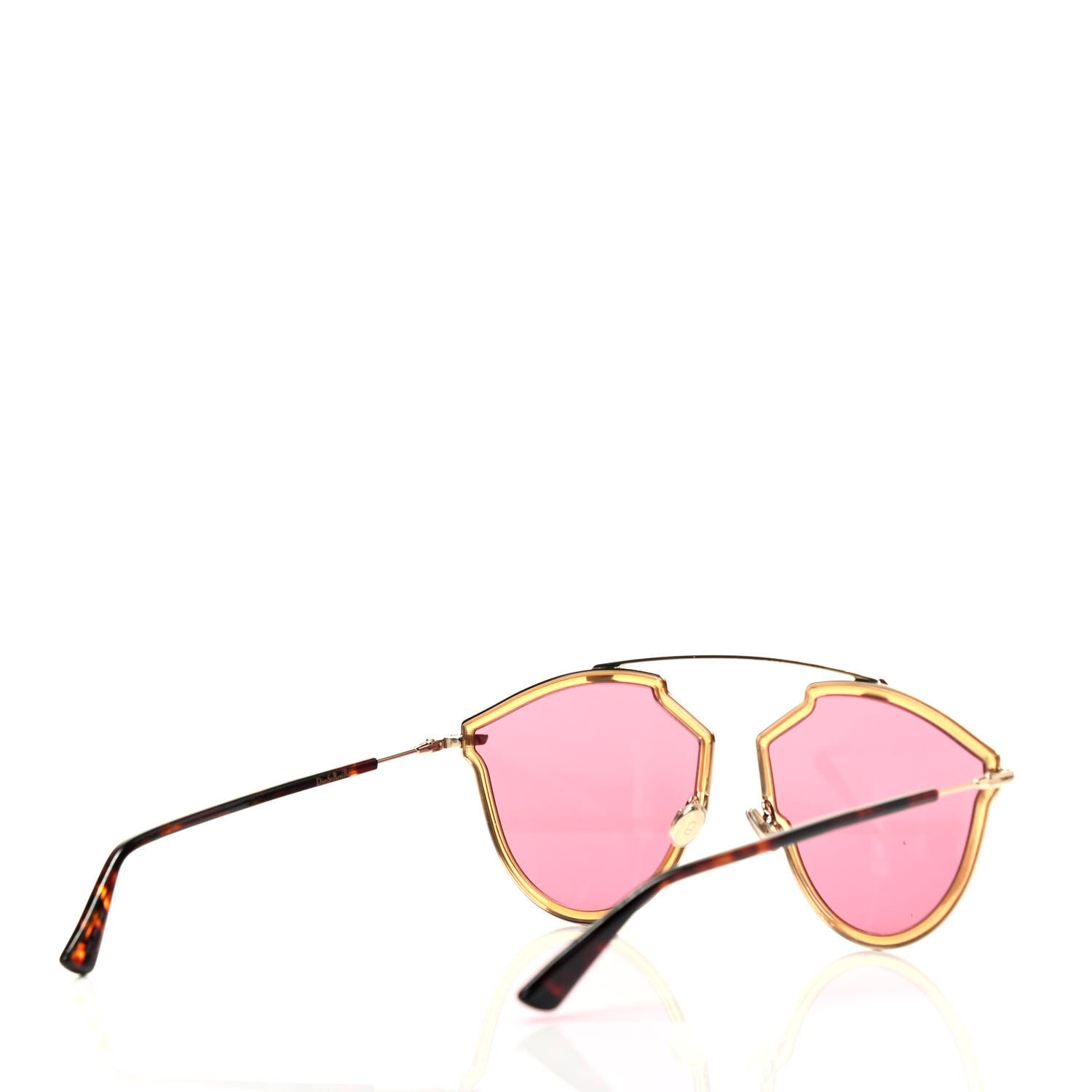 Christian Dior So Real Rise Sunglasses Yellow Gold Pink Havana 3 of 6