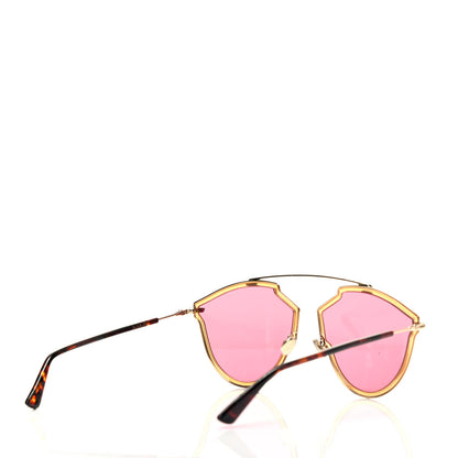 Christian Dior So Real Rise Sunglasses Yellow Gold Pink Havana 3 of 6