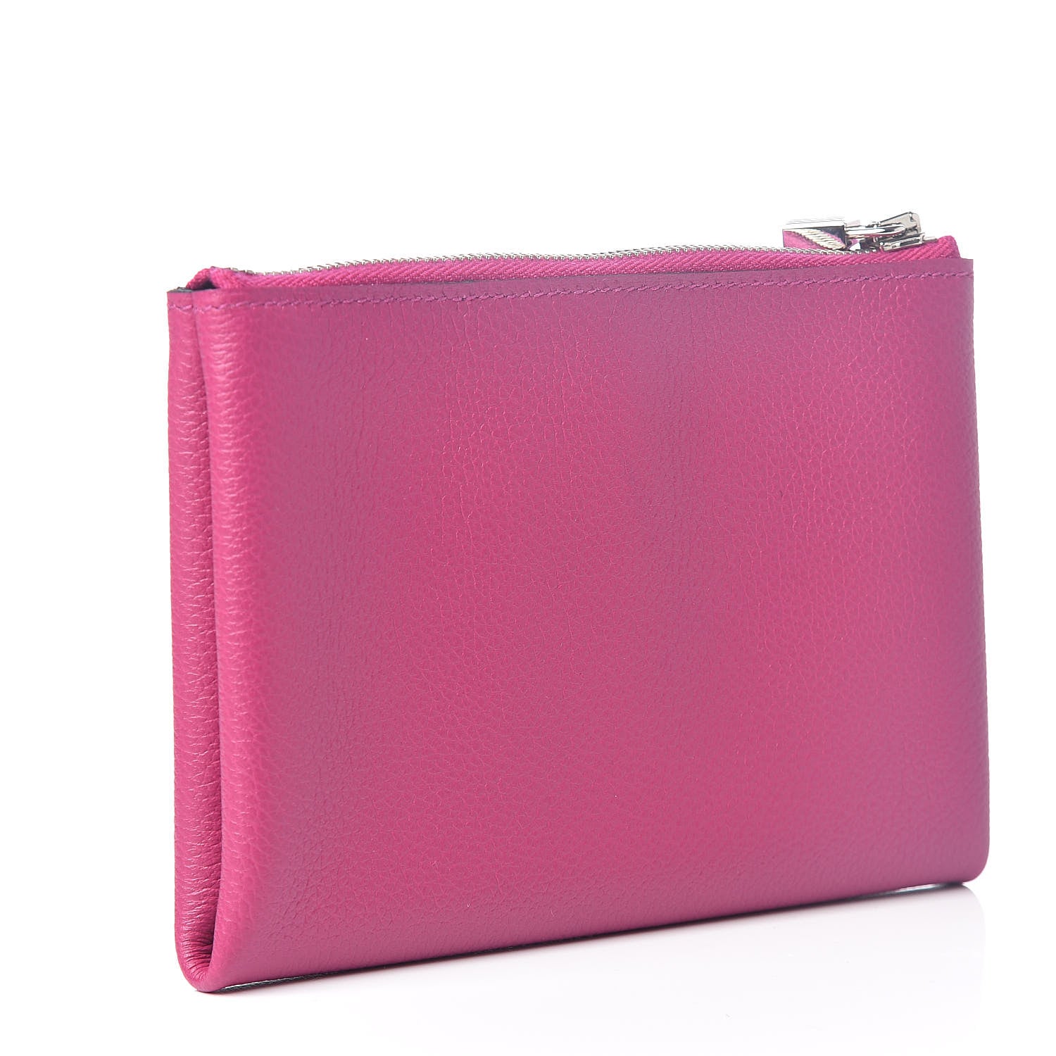 Hermes Evercolor Small Atout Pouch Rose Pourpre Bleu Saphir 3 of 7