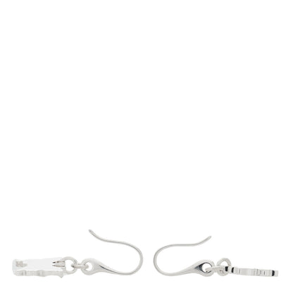 Gucci Sterling Silver Trademark Butterfly Drop Earrings 3 of 4