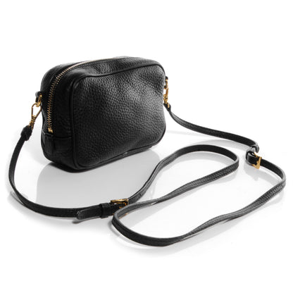 Prada Vitello Daino Mini Camera Crossbody Bag Black 3 of 11