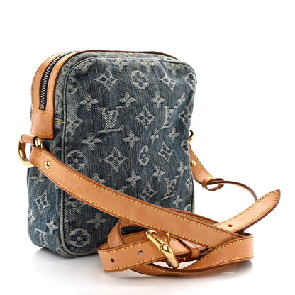 Louis Vuitton Denim Camera Bag Blue 3 of 13