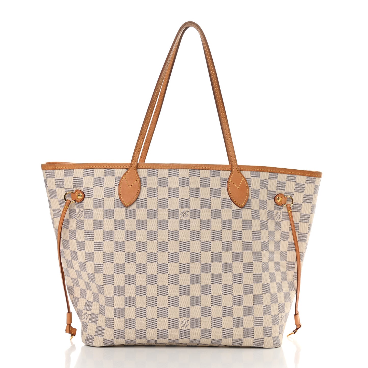 Damier Azur Neo Neverfull MM Rose Ballerine