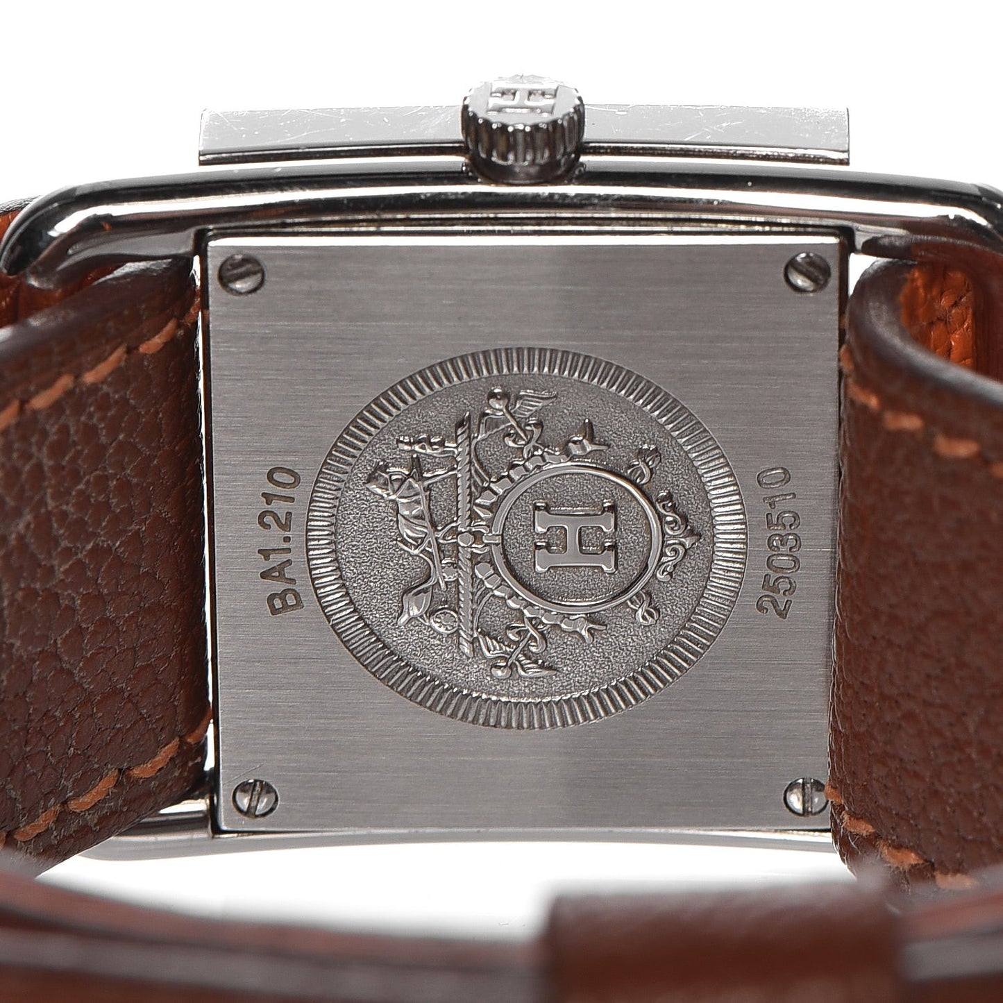 Stainless Steel Chevre Mysore 25mm Belt Quartz Watch Noisette
