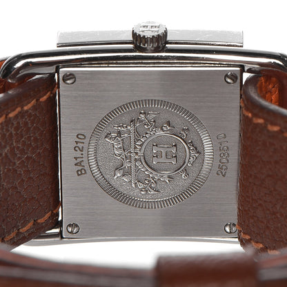 Hermes Stainless Steel Chevre Mysore 25mm Belt Quartz Watch Noisette 5 of 7