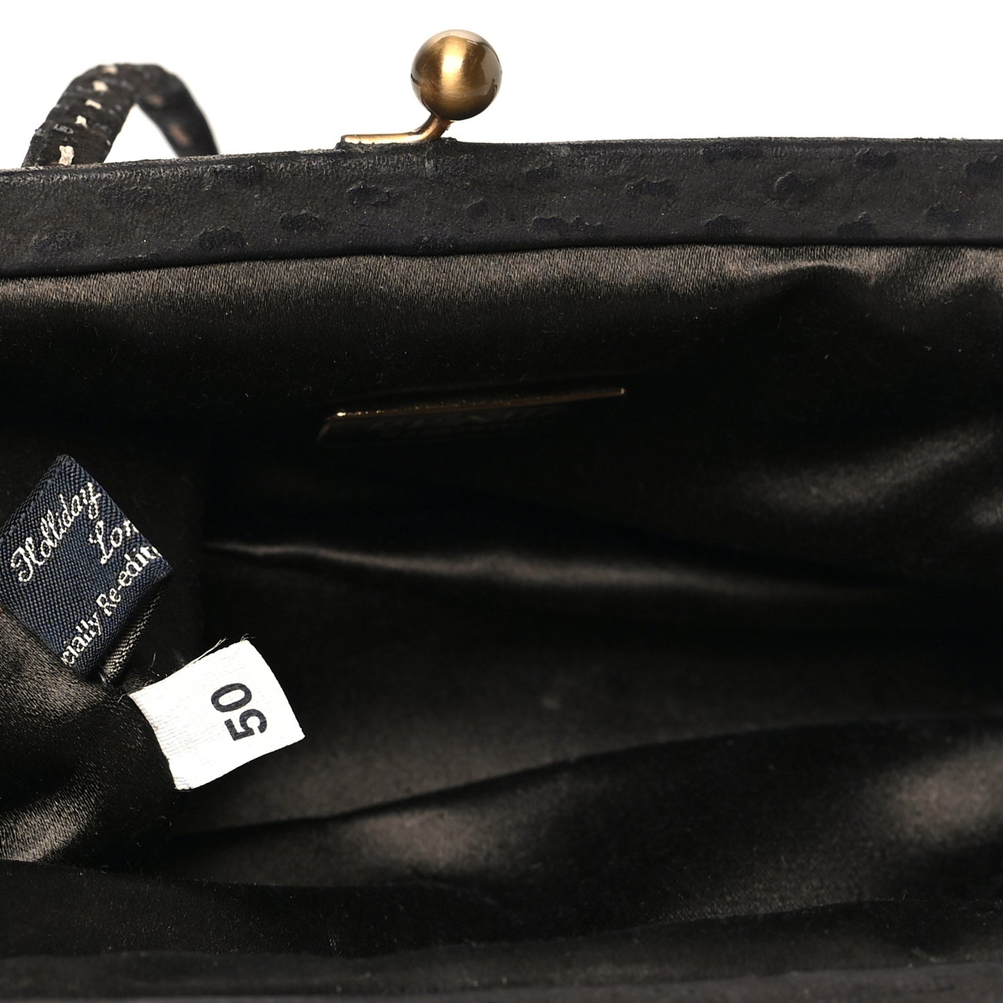 Satin Geometric Kisslock Clutch Multicolor