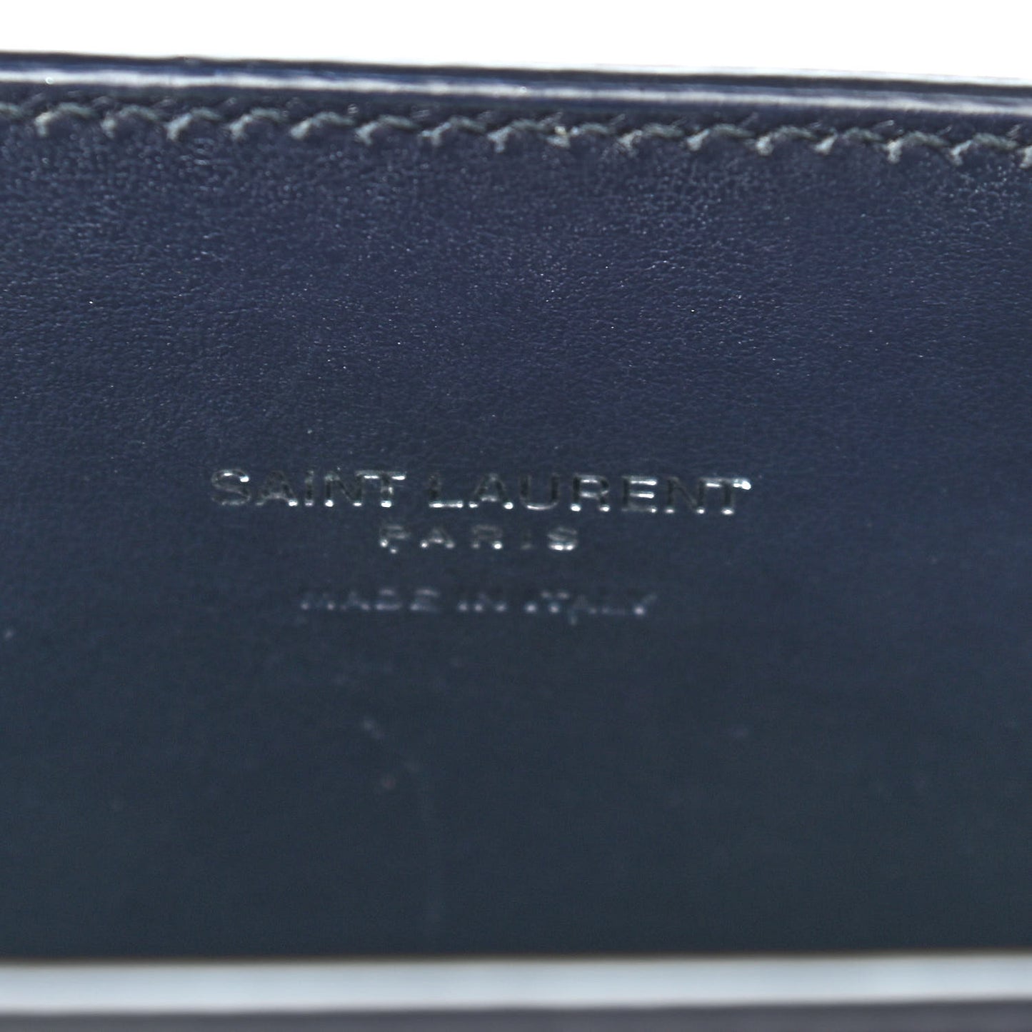 Calfskin Crocodile Embossed Nano Sac De Jour Navy