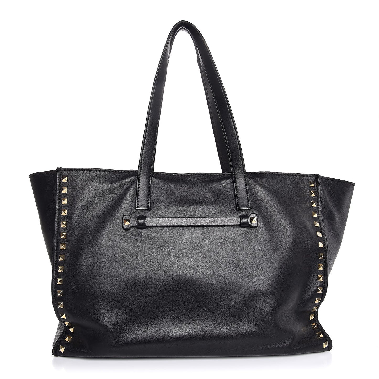 Nappa Medium Rockstud Soft Tote Black
