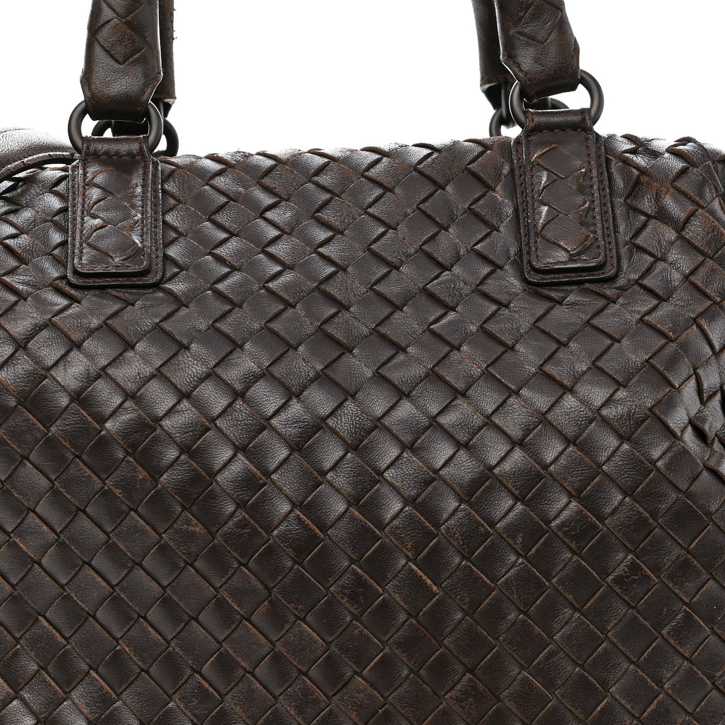 Nappa Intrecciato Maxi Convertible Tote Ebano