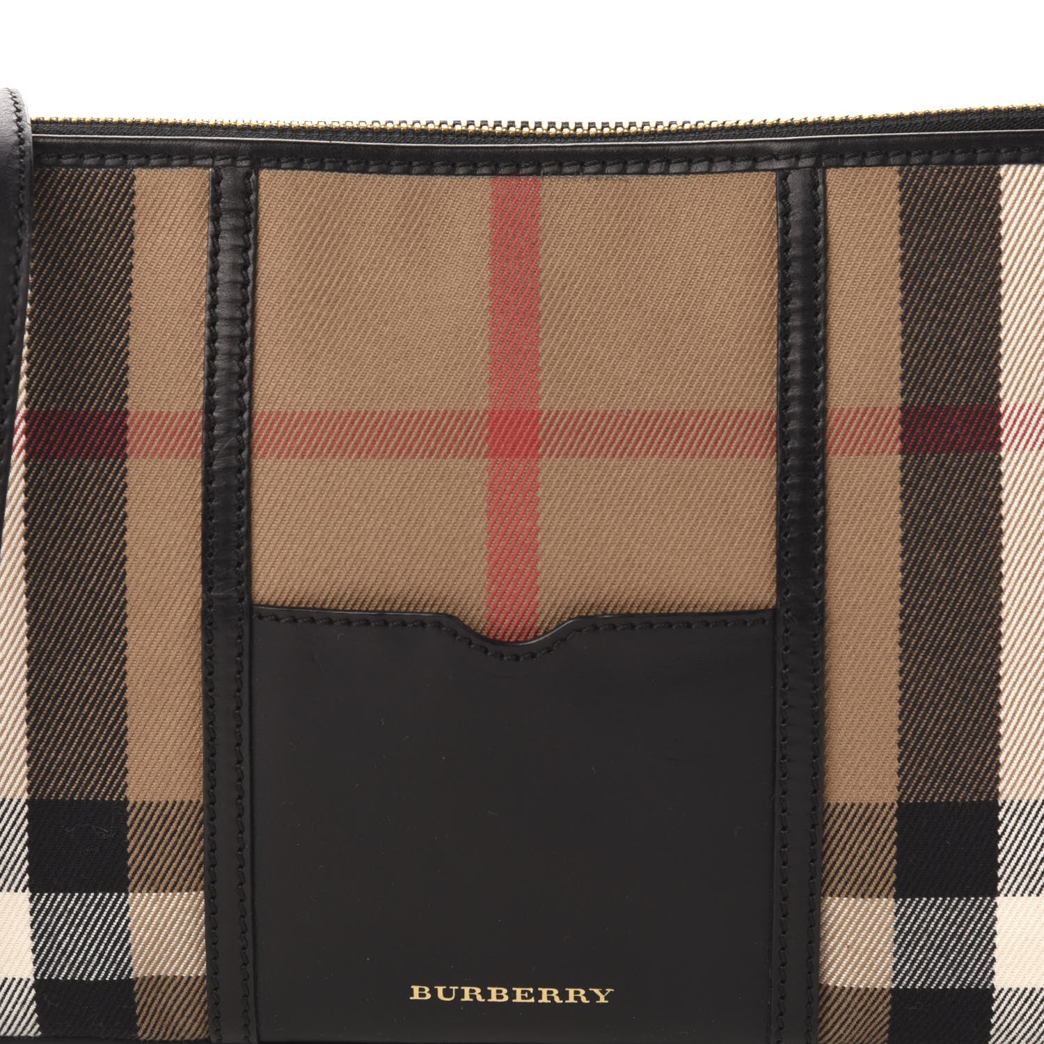 Burberry House Check Peyton Crossbody Clutch Bag Black 11 of 11
