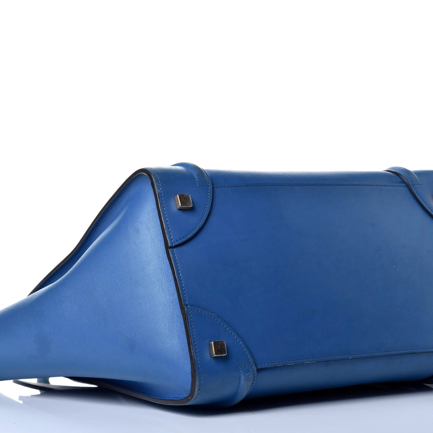 Celine Smooth Calfskin Mini Luggage Electric Blue 8 of 9