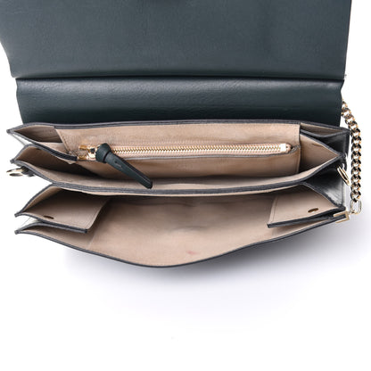 Chloe Suede Calfskin Medium Faye Shoulder Bag Intense Green 5 of 11
