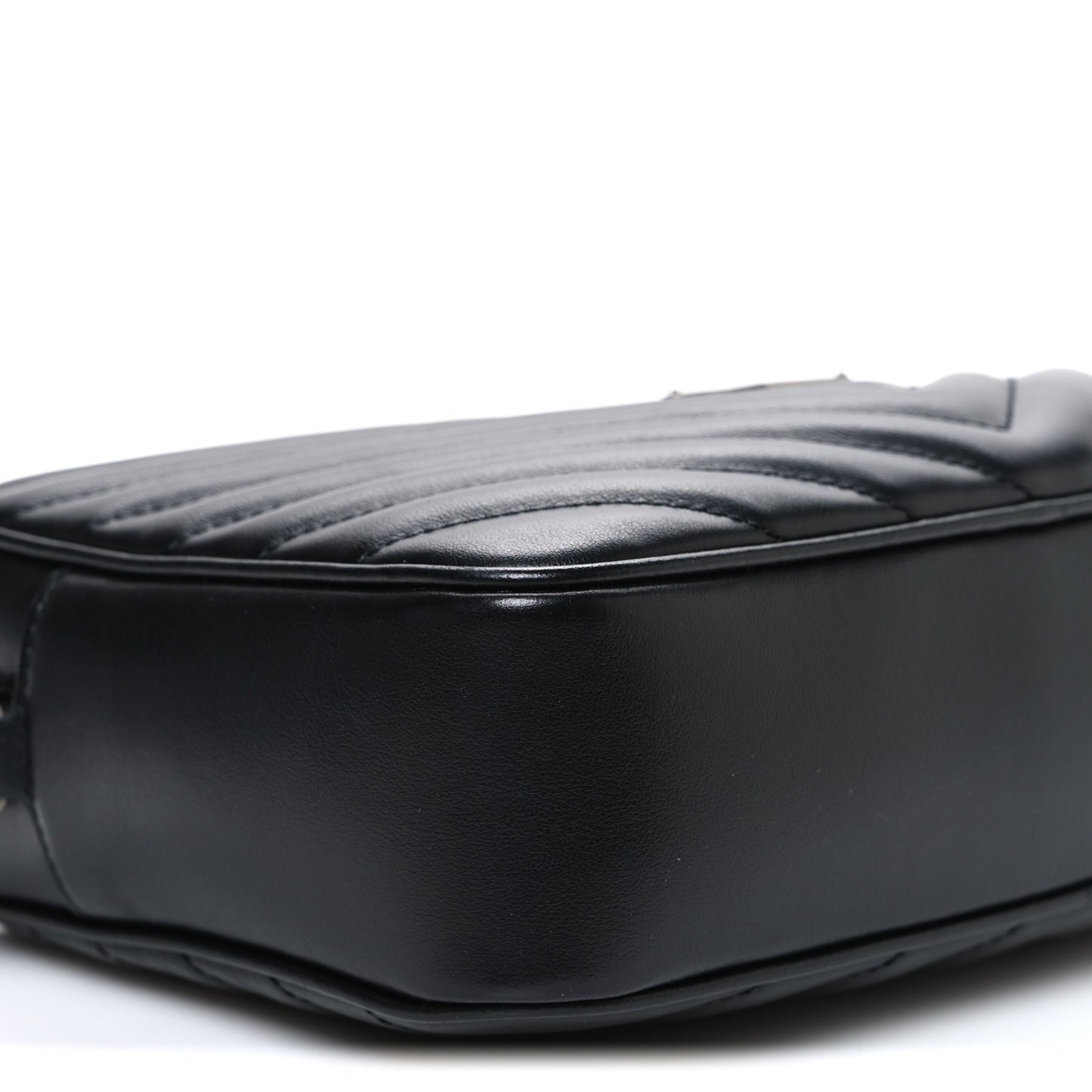 Calfskin Matelasse Monogram Lou Camera Bag Black