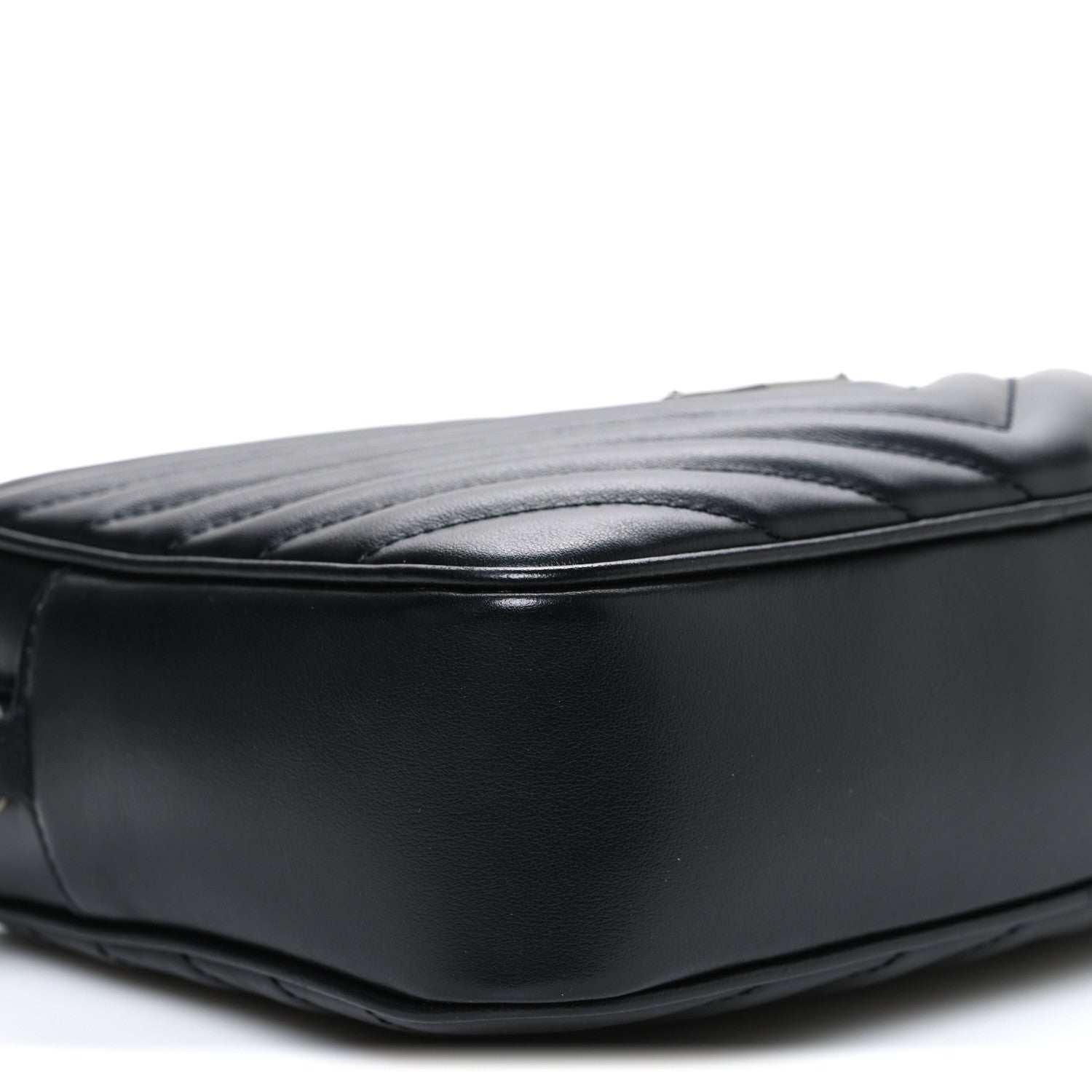 Saint Laurent Calfskin Matelasse Monogram Lou Camera Bag Black 9 of 10