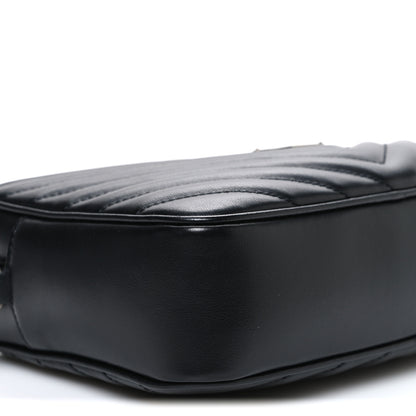 Saint Laurent Calfskin Matelasse Monogram Lou Camera Bag Black 9 of 10