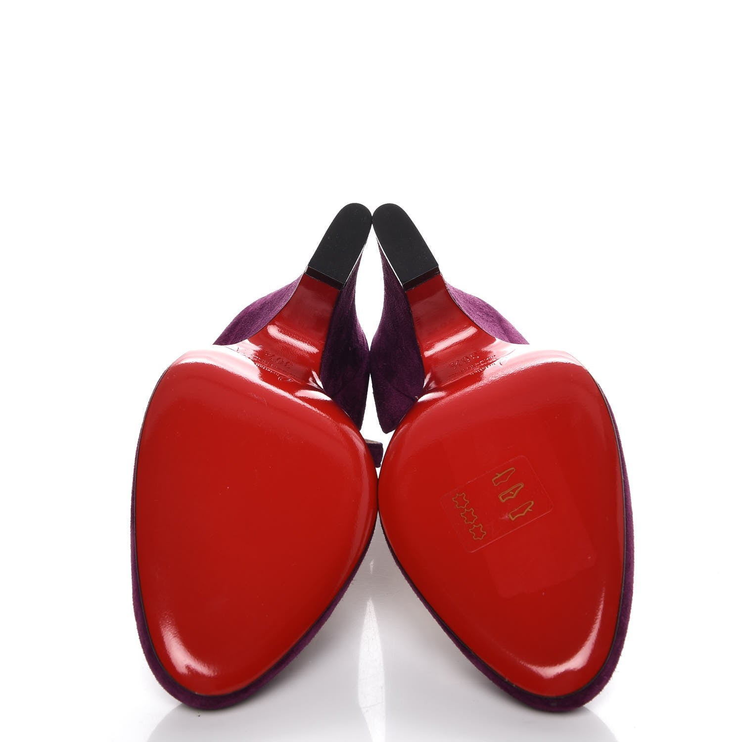 Christian Louboutin Veau Velours Aketi 100 Ankle Strap Wedge 36.5 Merlot 5 of 8