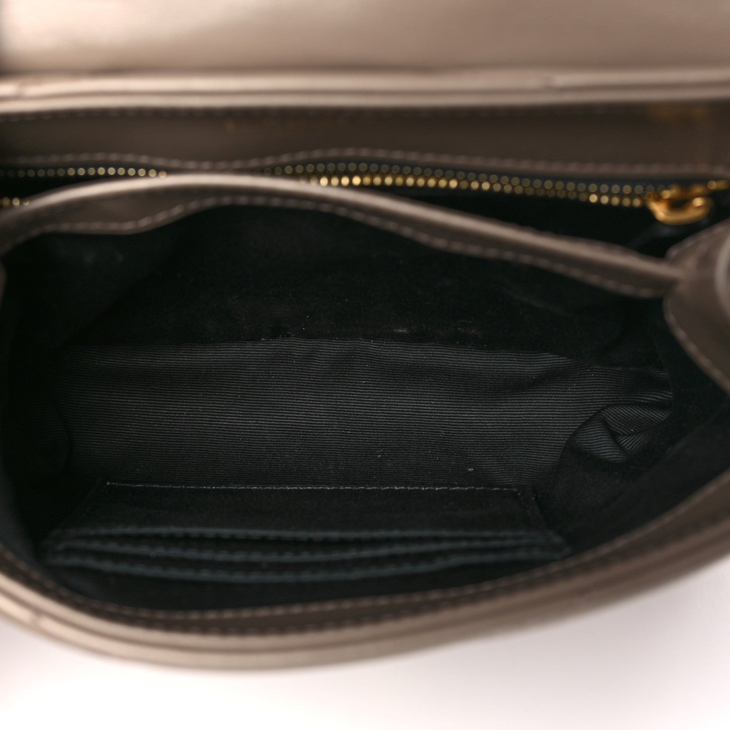 Saint Laurent Calfskin Y Quilted Monogram Toy Loulou Crossbody Bag Taupe 5 of 11