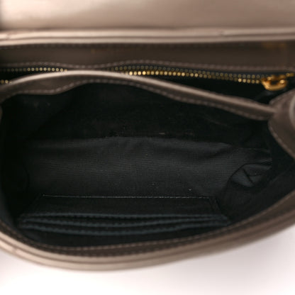 Saint Laurent Calfskin Y Quilted Monogram Toy Loulou Crossbody Bag Taupe 5 of 11