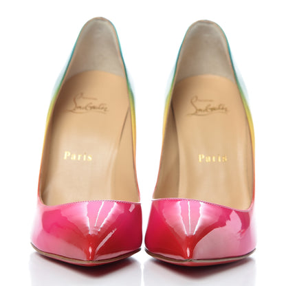 Christian Louboutin Patent Rainbow Pigalle Follies 100 Pumps 37 Multicolor 2 of 8