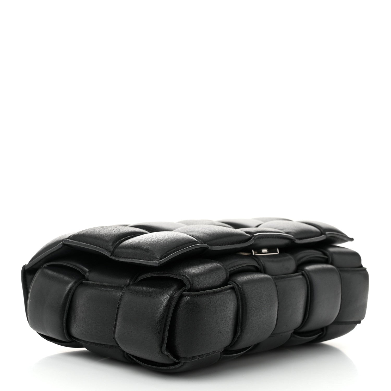 Bottega Veneta Nappa Maxi Intreccio Padded Cassette Crossbody Bag Black 4 of 10