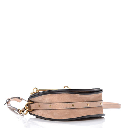 Chloe Calfskin Suede Small Nile Bracelet Bag Biscotti Beige 4 of 9