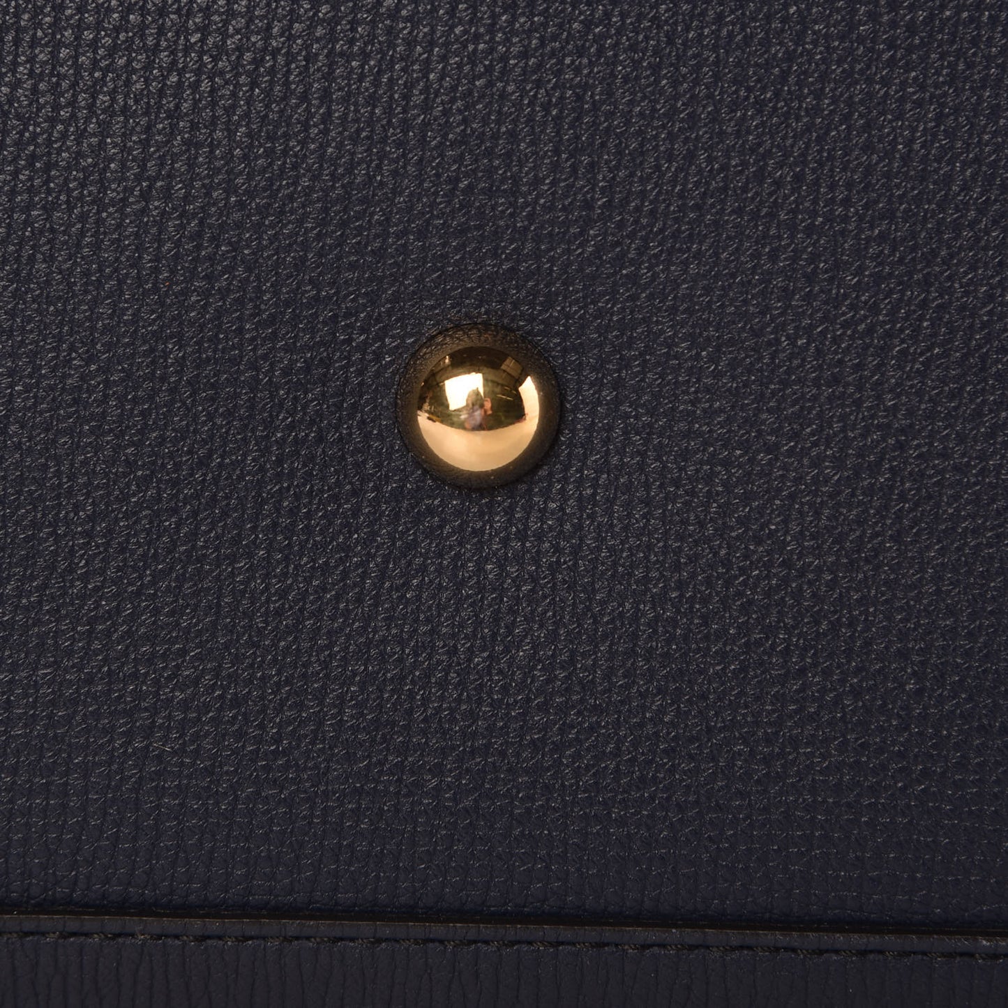 Grainy Calfskin House Check Large Banner Tote Midnight Blue