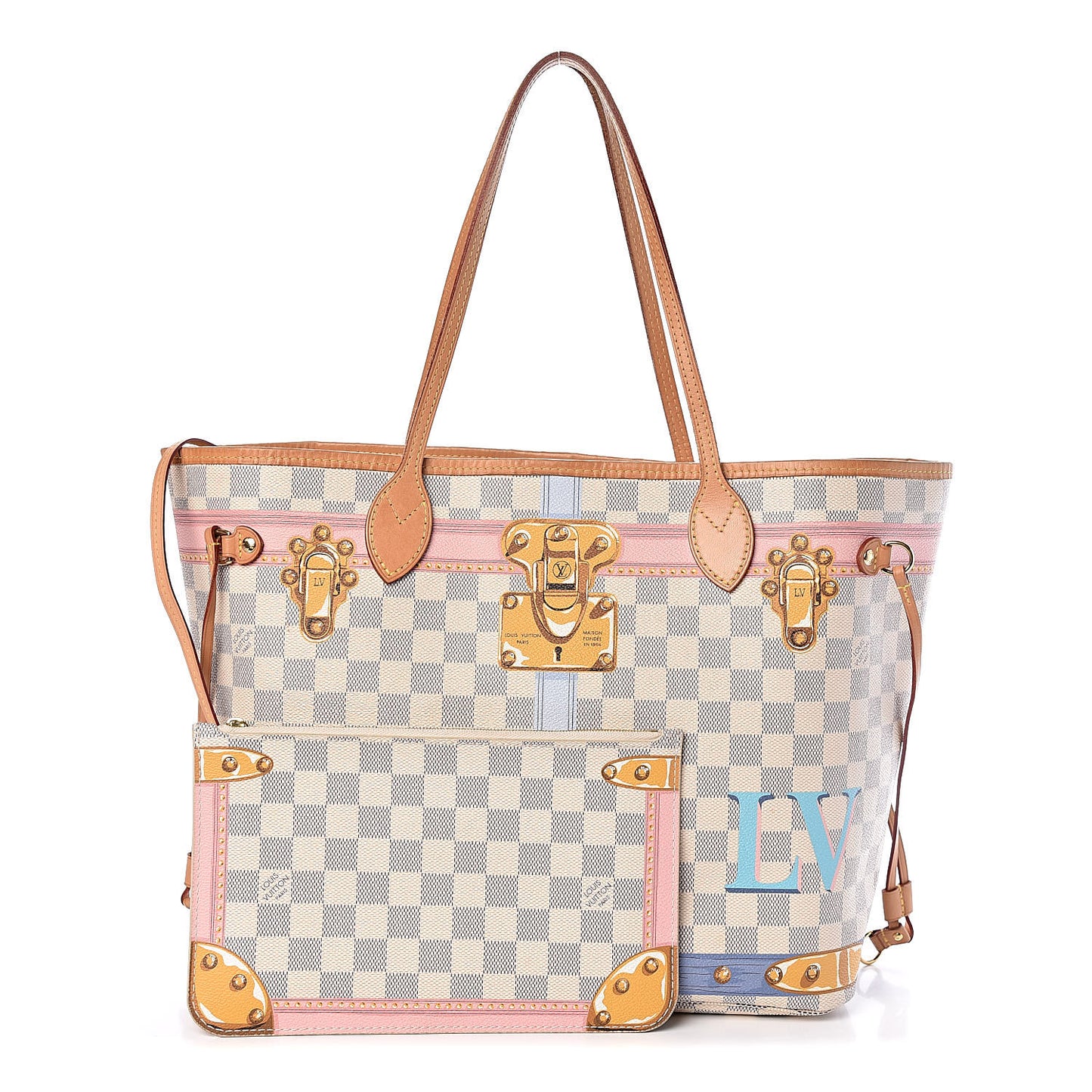 Damier Azur Summer Trunks Neo Neverfull MM