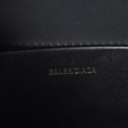 Balenciaga Calfskin Charms Logo Matelasse M BB Round Shoulder Bag Black 6 of 10
